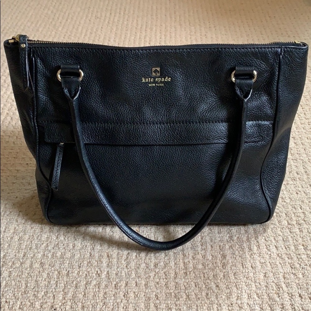 Kate Spade black leather bag